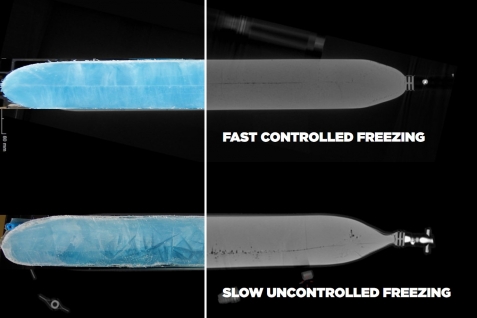 Xray slow vs fast freezing